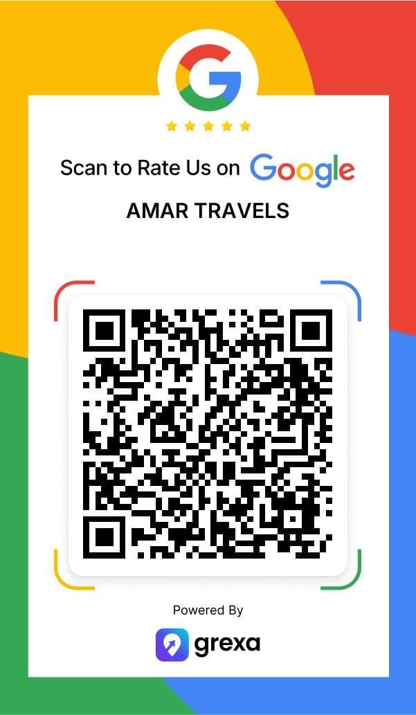 Scan to Rate Us on Google - Amar Travels